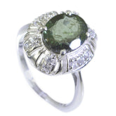 Maria Multicolor Halo Ring with Gemstone Accent Tourmaline Multicolor